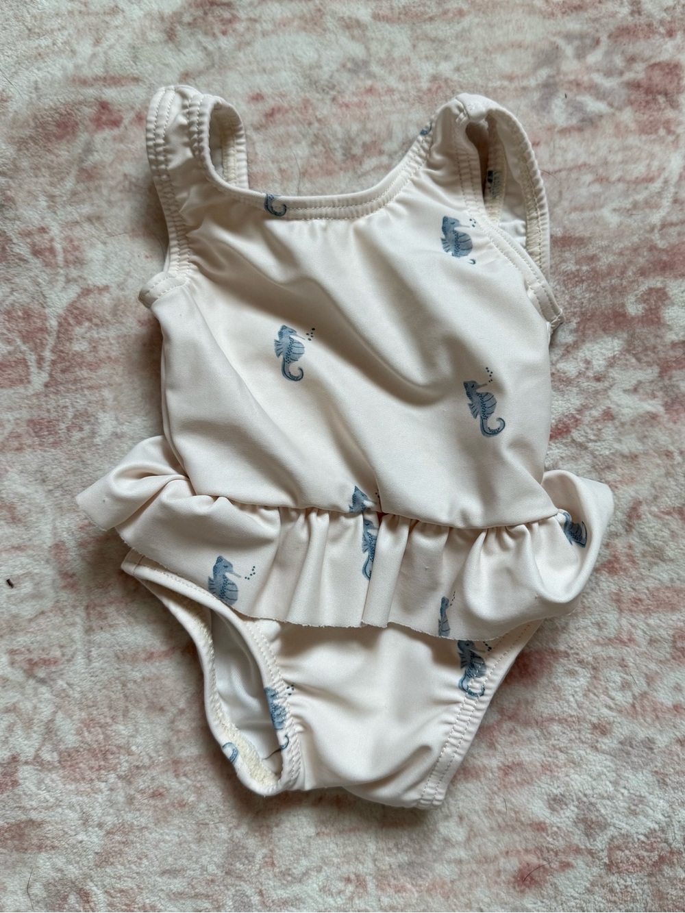 Rylee & Cru Seahorse Skirted One Piece Swimsuit Size 0-3